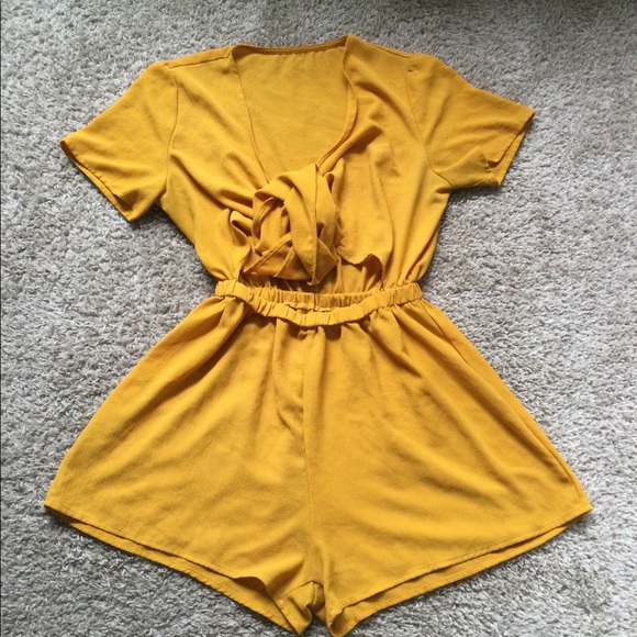 Pants - Mustard Romper
